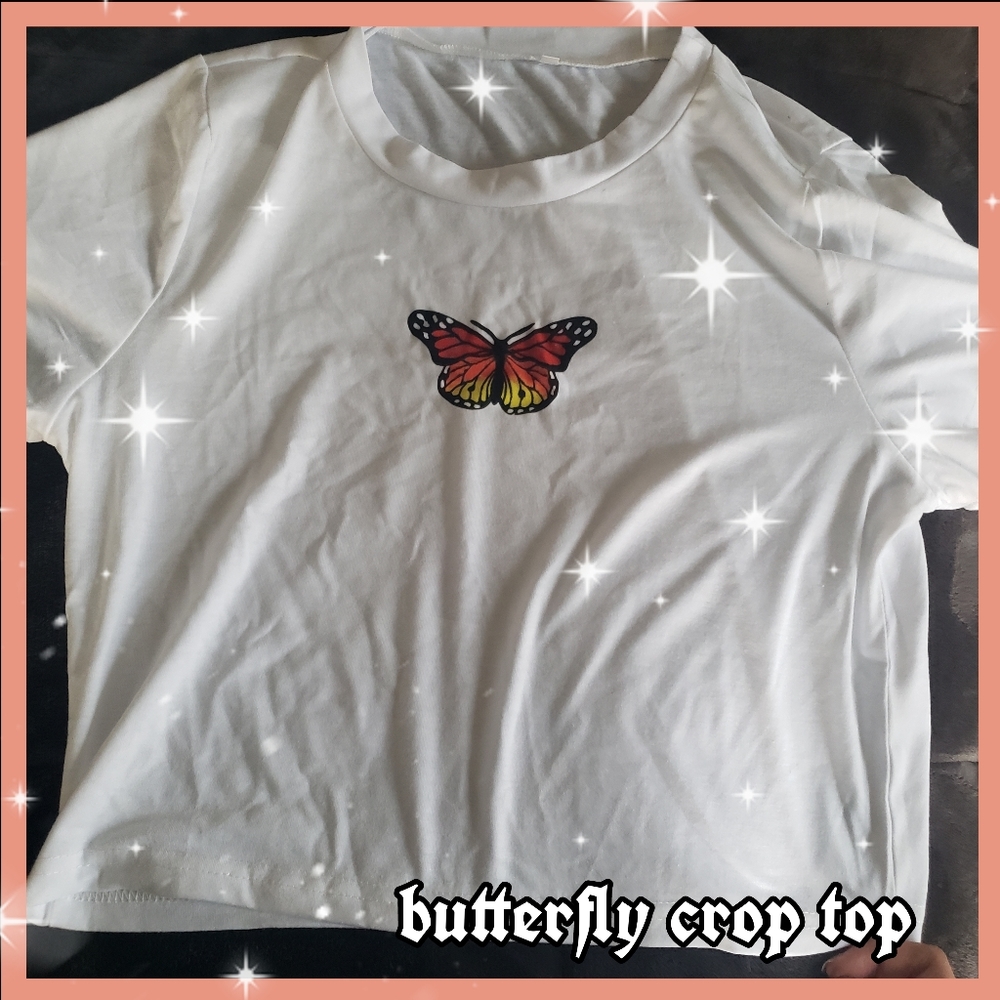 butterfly crop top